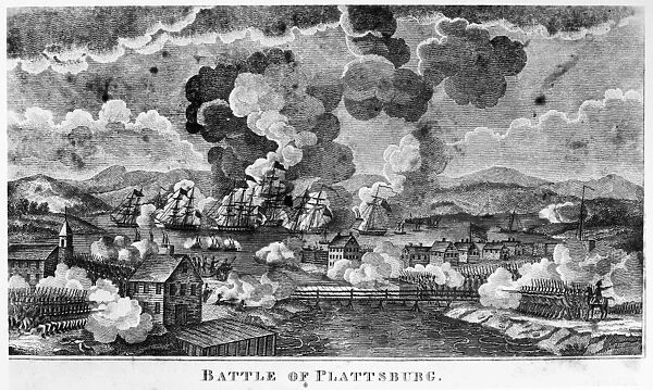WAR OF 1812: PLATTSBURGH. American and British forces at the Battle of Plattsburgh