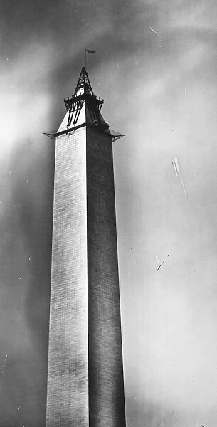 WASHINGTON MONUMENT, 1884. A view of the Washington Monument in Washington, D. C