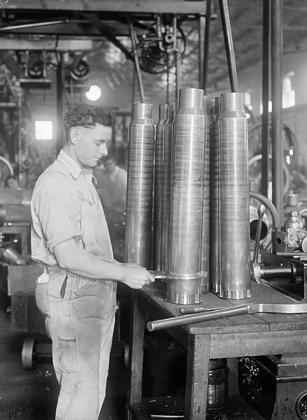 WASHINGTON NAVY YARD, 1917. The torpedo shop at the Washington Navy Yard in Washington, D