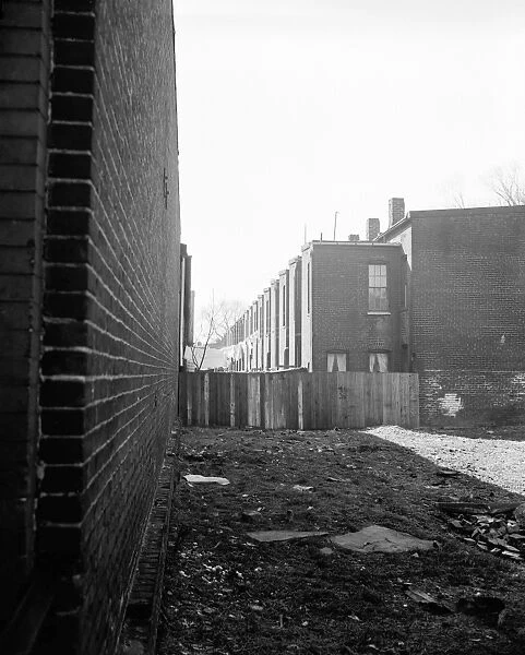 WASHINGTON SLUM, c1939. The slum district of Washington, D. C. Photograph, 1939