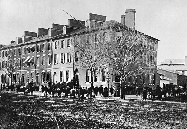 WASHINGTON: TOWNHOUSES. A view of the so-called Seven Buildings, federal townhouses