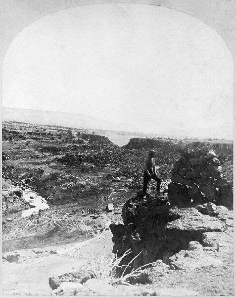 WHEELER EXPEDITION, 1873. Blackwater Canyon near Zuni Pueblo, New Mexico, photographed