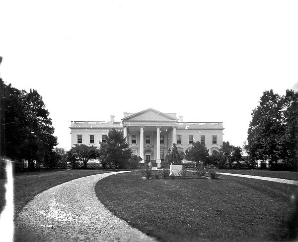 WHITE HOUSE, c1860. The north side of the White House, facing Pennsylvania Avenue