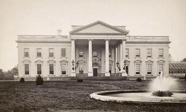 WHITE HOUSE, c1880. North front of the White House in Washington, D. C. c1880