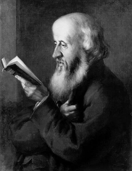 WILLIAM BARNES (1801-1886). English poet, philologist and clergyman. Canvas, c1870, by George Stuckey