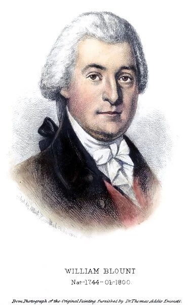 WILLIAM BLOUNT (1749-1800). American political leader