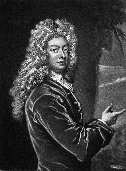 WILLIAM CONGREVE (1670-1729). English dramatist. Mezzotint after a painting, 1709, by Sir Godfrey Kneller