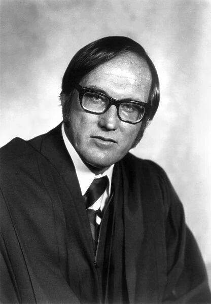WILLIAM H. REHNQUIST (1924-2005). U. S. Supreme Court justice. Photograph, 1972