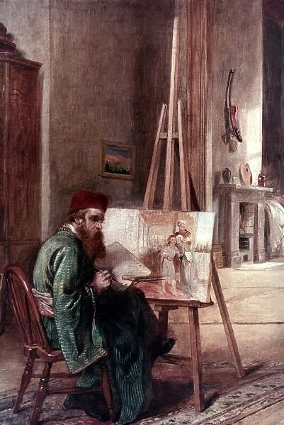WILLIAM HOLMAN HUNT (1827-1910). English painter. Detail of canvas by J. Ballantyne