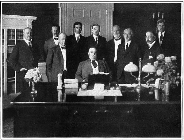 WILLIAM HOWARD TAFT (1857-1930). 27th President of the United States. With his cabinet
