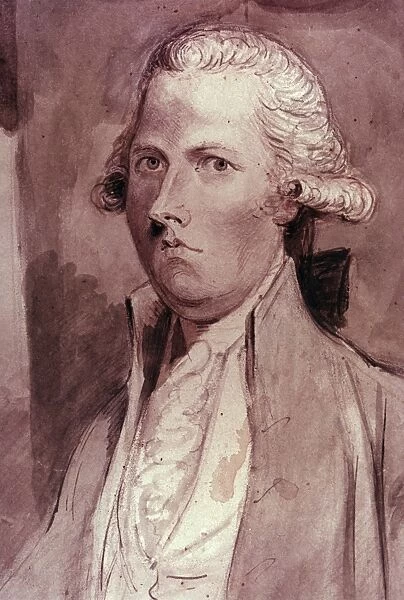 WILLIAM PITT (1759-1806). English politician. Watercolor, 1789, by James Gillray