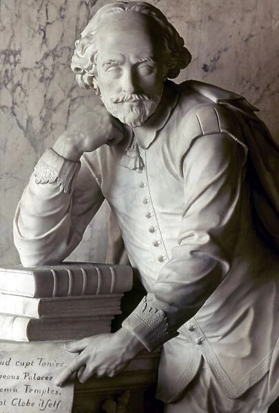 WILLIAM SHAKESPEARE (1564-1616). Monument erected in 1740 in Westminster Abbey, London