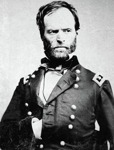 WILLIAM TECUMSEH SHERMAN (1820-1891). American army commander. Photographed by Mathew Brady, c1864