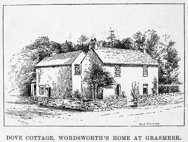 WILLIAM WORDSWORTH (1770-1850). English poet. Dove Cottage, Wordswoths home at Grasmere