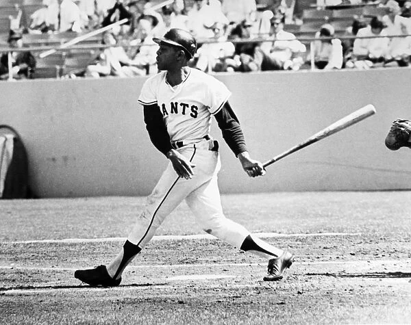 WILLIE MAYS (1931- ). American professional baseball player. Mays at bat while playing with the San Francisco Giants, 1969