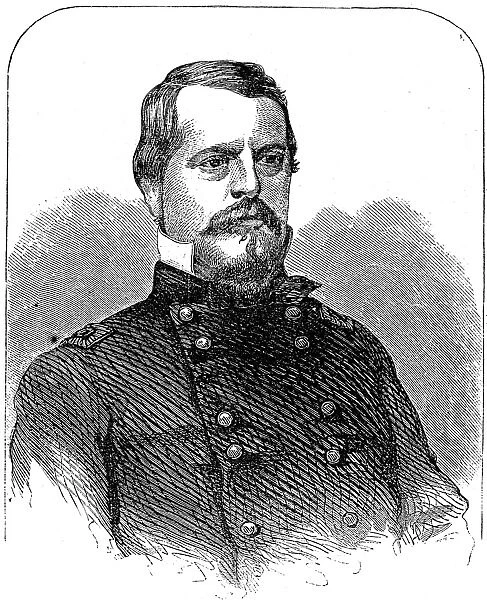 WINFIELD SCOTT HANCOCK (1824-1886). American army officer and political leader. Wood engraving, American, 1862