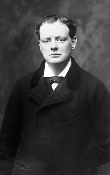 WINSTON CHURCHILL (1874-1965). Sir Winston Leonard Spencer Churchill. English statesman and writer. Photograph, c1902