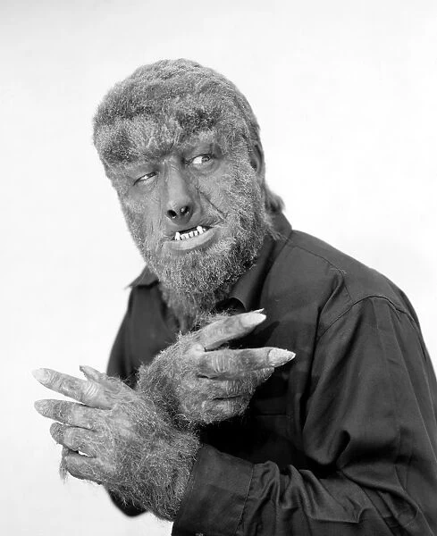 WOLFMAN, 1945. Lon Chaney, Jr. as the Wolfman in House of Dracula, 1945