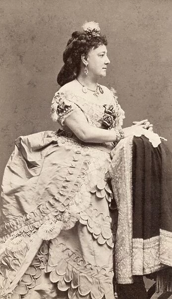 WOMAN, 19th CENTURY. Woman photographed by George K. Warren in Boston, Massachusetts