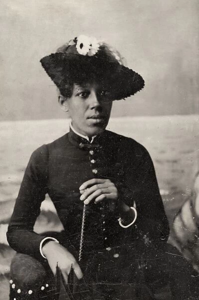 WOMAN, c1870. Portrait of a woman. Tintype, c1870