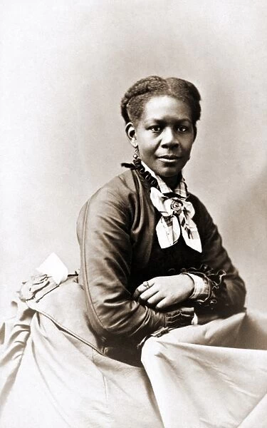 WOMAN, c1875. Portrait of an unidentified woman, c1875