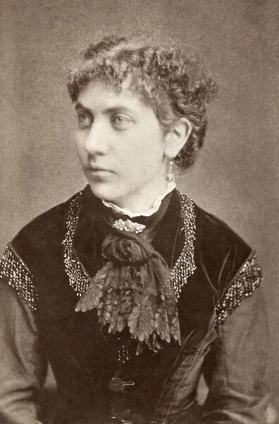 WOMAN, c1880. Portrait of a woman. Carte de visite photograph, c1880