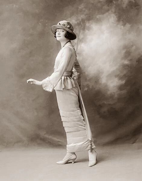 WOMENs FASHION, c1910. Esther Ingram, American actress, photographed c1910