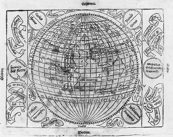 WORLD MAP, c1486-93. World map, showing only the Eastern Hemisphere