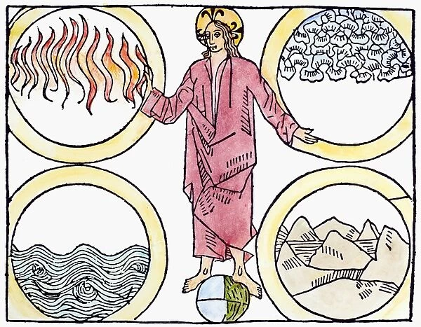 THE WORLD SOUL, 1487. Representation of the Christian concept of Anima Mundi, the World Soul