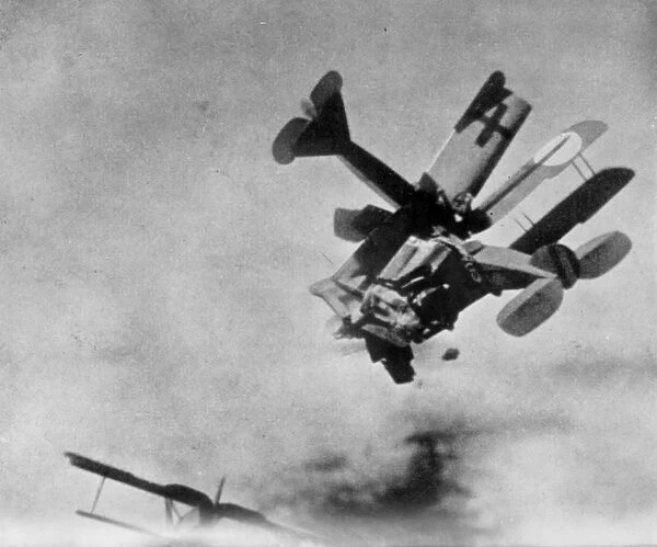WORLD WAR I: AERIAL COMBAT. German and Allied planes clash during World War I