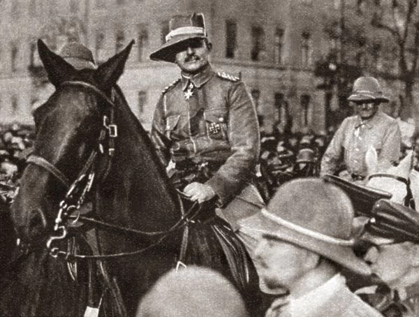 WORLD WAR I: BERLIN, C1918. General Von Lettow Vorbeck returning from East Africa in Berlin