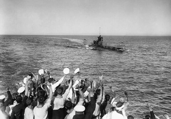 WORLD WAR I: HMS E11, c1915. Crowd greeting the submarine HMS E11 of the Royal
