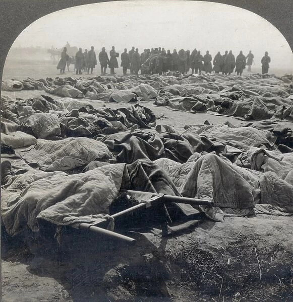 WORLD WAR I: RUSSIAN DEAD. Identifying Russian dead before burial