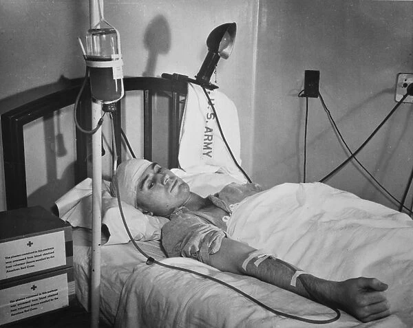 WW II: HOSPITAL, 1943. First Lieutenant Landis D