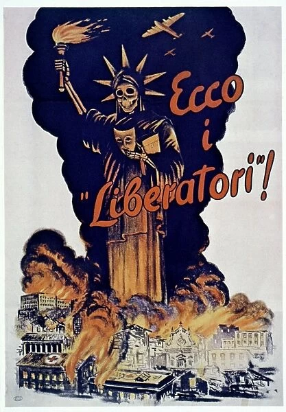 WWII: ITALIAN POSTER, 1944. The Work of the Liberators