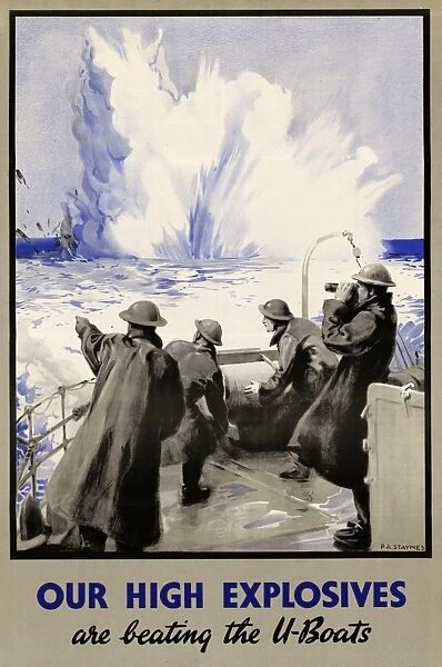 WWII: POSTER, c1943. British poster celebrating Allied victories over German u-boats