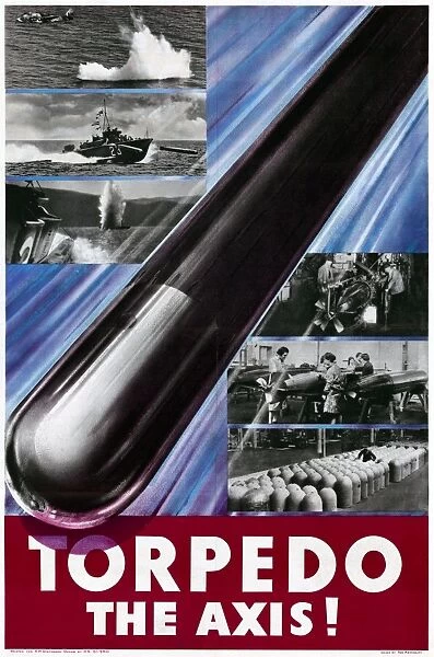 WWII: POSTER, c1943. Torpedo the Axis! Lithograph, c1943