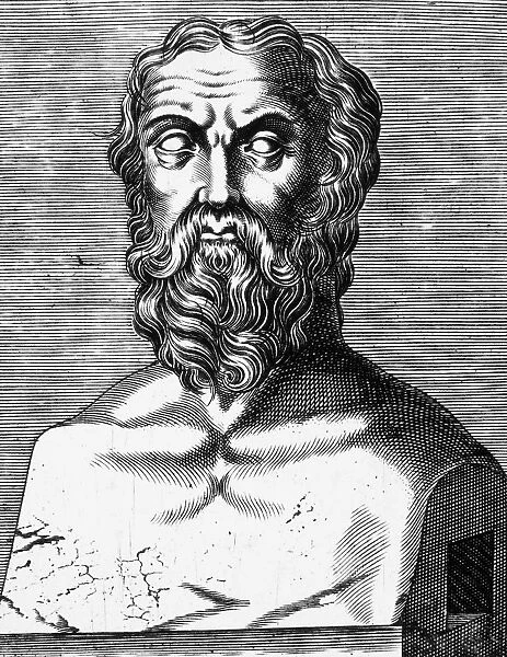 XENOPHON (434?-?355 B. C. ). Greek historian and essayist. Line engraving, French, 16th century