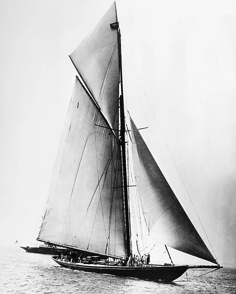 YACHT: BRITANNIA, 1923. The yacht Britannia, 1923