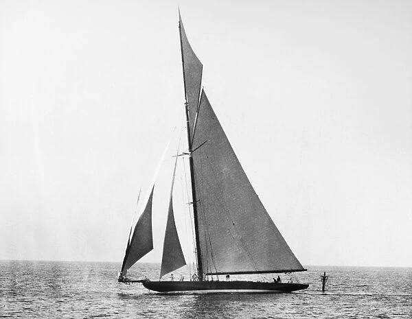 YACHT: SHAMROCK IV, 1920. The British racing yacht, Shamrock IV