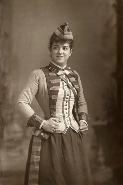 ZELIE DE LUSSAN (1861-1949). American opera singer. Photograph by W. & D. Downey, c1893