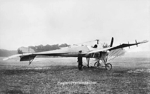 Ziegler-Pfeileindecker monoplane, c1910