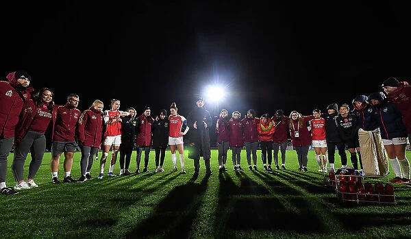 Arsenal Women's Manager Jonas Eidevall Addresses Team After Conti Cup Match Against Bristol City