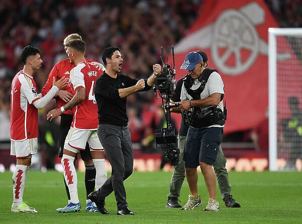 Arsenal's Triumph: Mikel Arteta Celebrates Historic Victory Over Manchester City (2023-24)