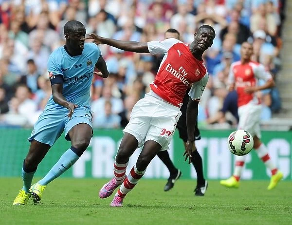 Clash of the Yayas: Sanogo vs Toure - Arsenal vs Manchester City FA Community Shield 2014 / 15