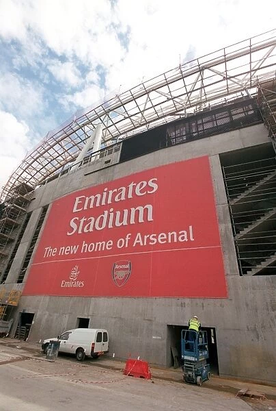 Construction Progress at Emirates Stadium, London, 2005