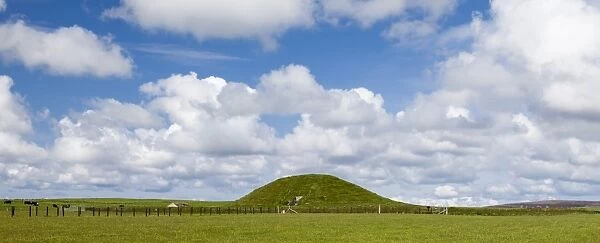 The prehistoric chambered cairn of Maes Howe in Orkney, Scotland