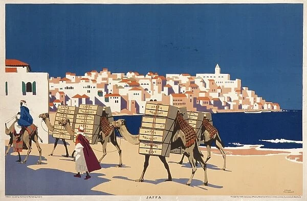 Poster with a view of Jaffa