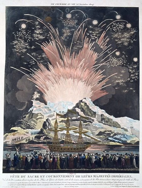 Celebrations marking the cornation of Napoleon I and Empress Josephine, 2 December 1804