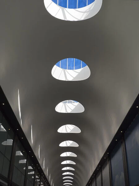 Corridor and skylights in Westgate, Oxford
